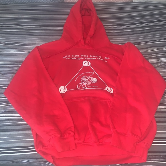 Red Delta Sigma Theta Sorority Alumnae Hoodie - Picture 2 of 5
